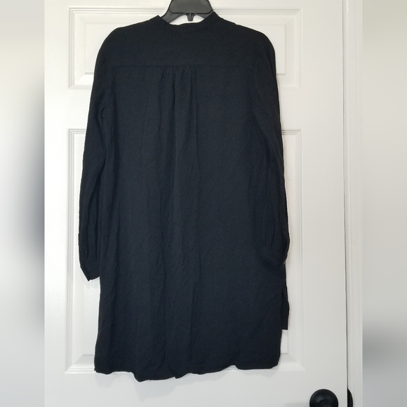 Silence + noise Shirt Dress Long Sleeve V-Neck - Picture 10 of 12